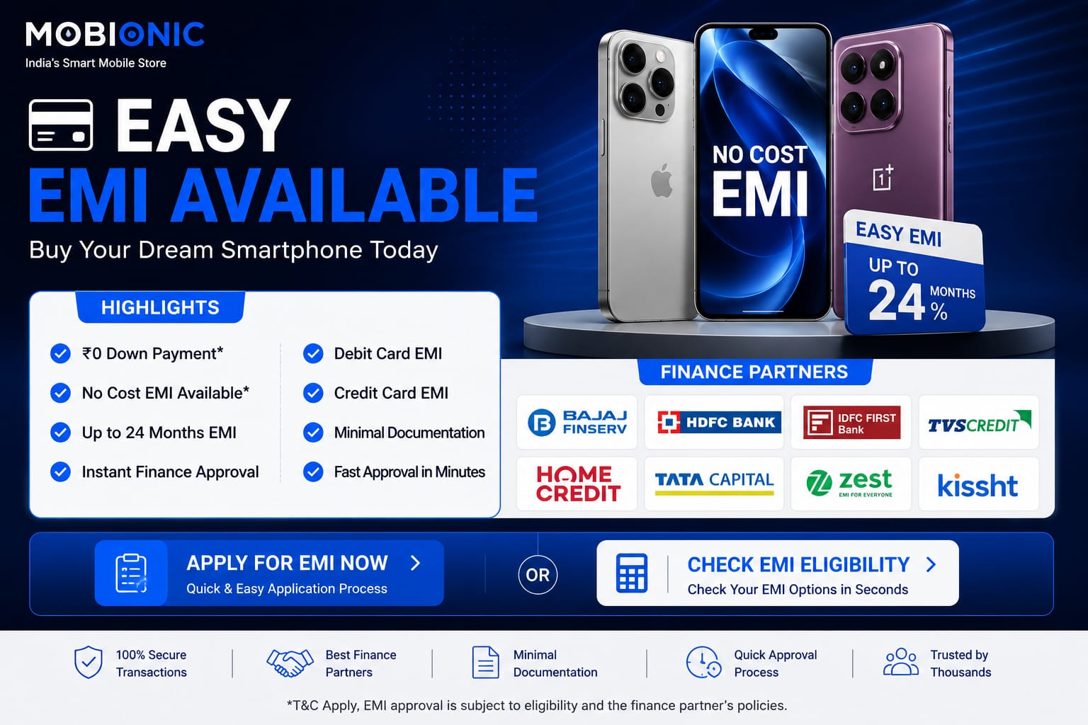 Easy EMI offer for smartphones